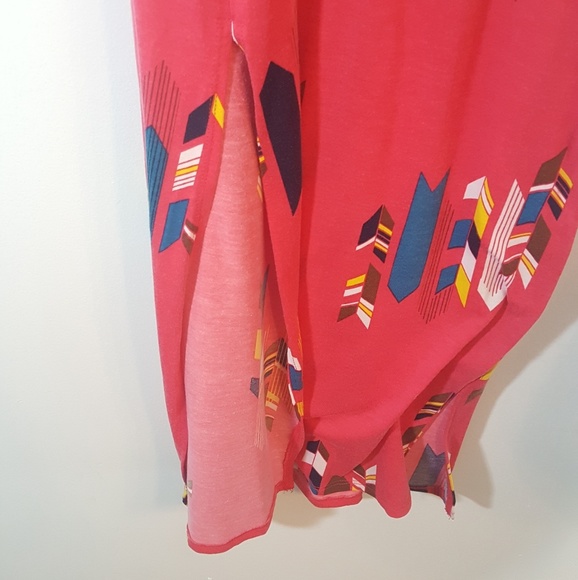 Xhilaration Long Summer Pink w/Arrows Dress Small - Picture 3 of 7